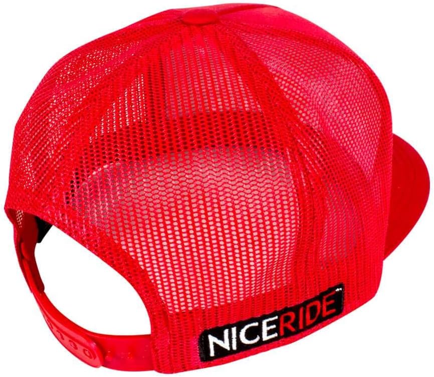Make Fishing Great Again Red Snapback Trucker Hat for Men and Women, Mesh Back Adjustable Baseball Cap, Structured 5-Panel Flat Bill Outdoor Hat for Beach, Travel, and Daily Wear