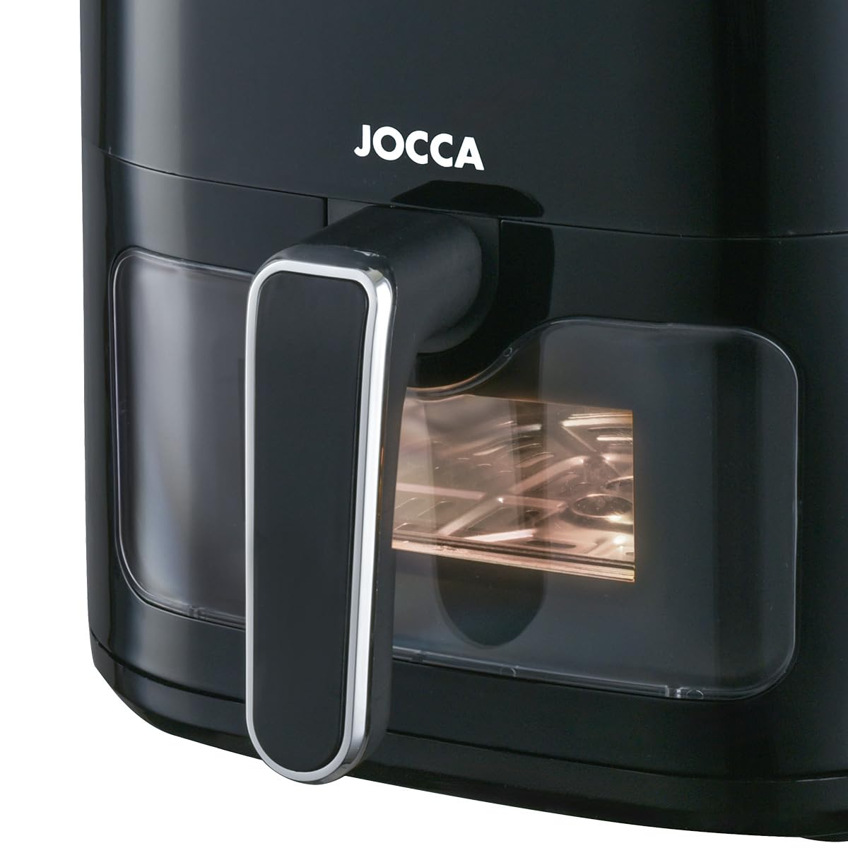 JOCCA - Friggitrice ad Aria Calda da 5 litri| Friggitrice Senza Olio| Air Fryer| Timer| Temperatura Regolabile| Schermo LED Tattile| Risparmio Energetico (Nero2)