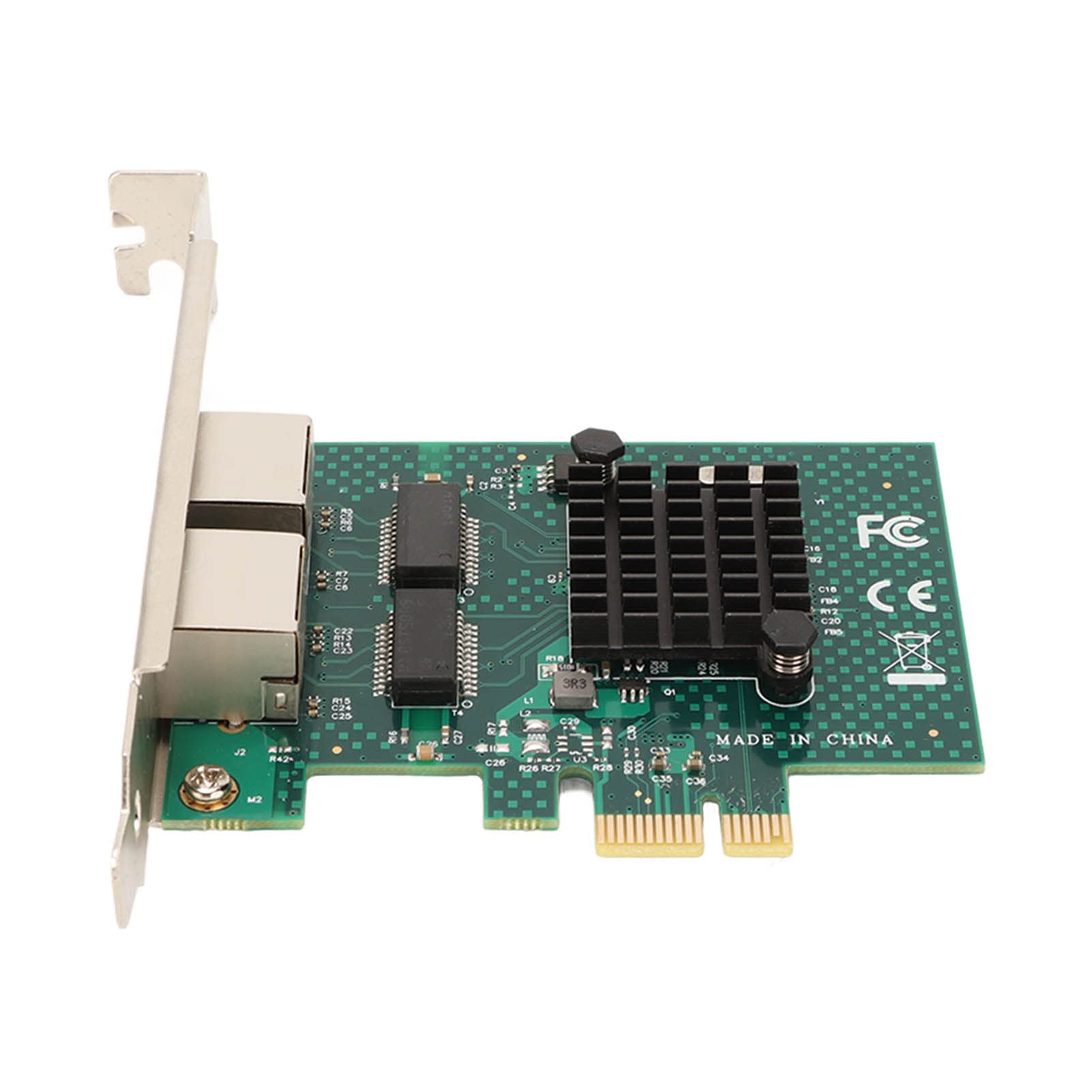 Ausla PCIE X1 Dual Port Gigabit Ethernet Card, BCM5720 RJ45