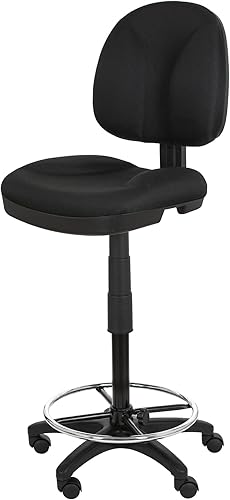 Miniatura 8 de OEF Furnishings Silla de oficina cómoda, 18-22 pulgadas, color negro