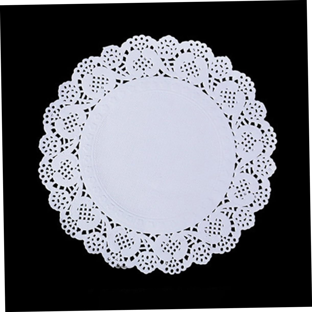 PRETYZOOM 180pcs White Lace Doilies Lace Round Paper Oil Lace Paper White Tablecloths Paper Lace Placemats Decorative Paper Flower Bottom Paper Cake Paper Doilies Decorations Wedding