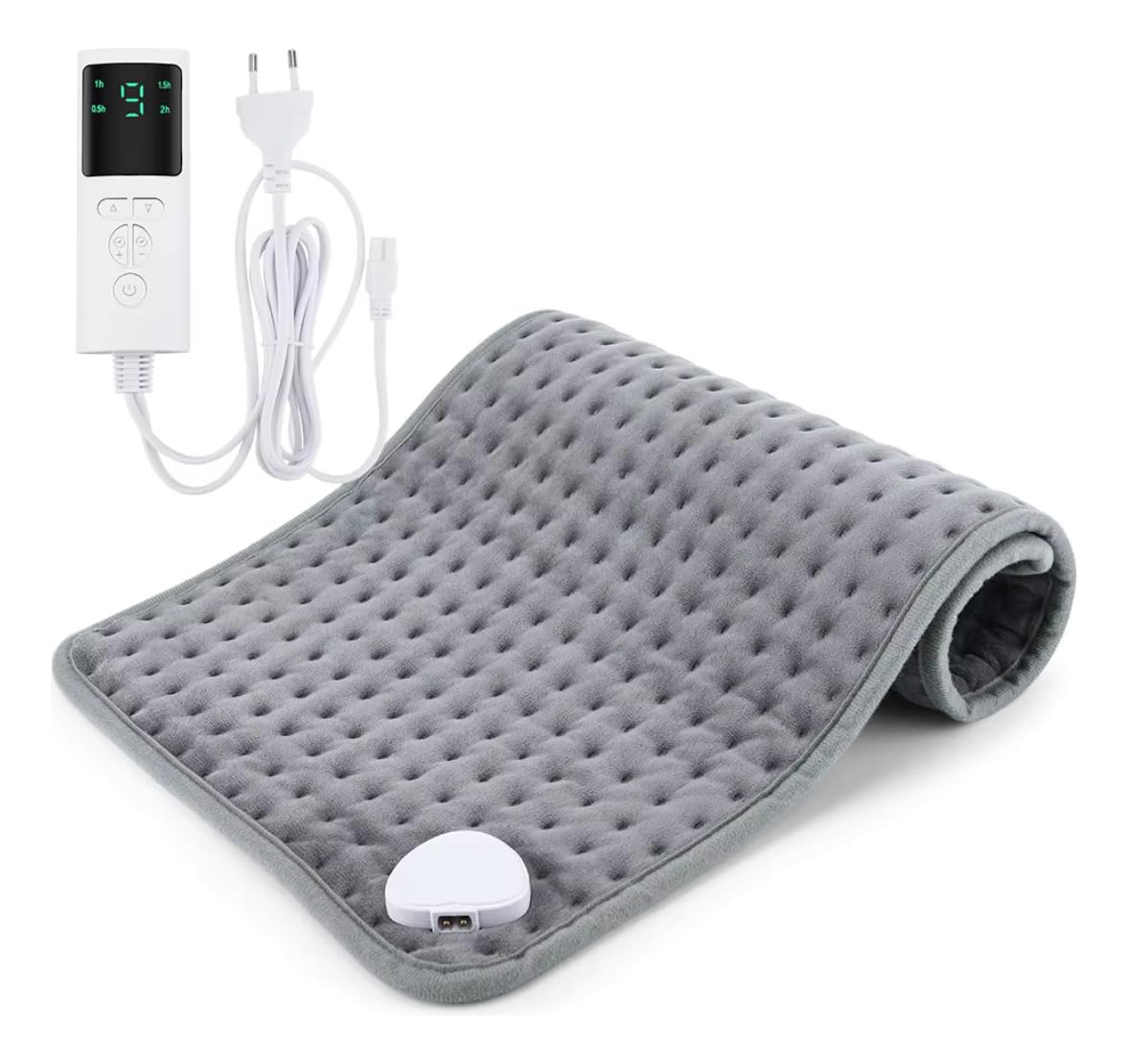 Almofada Térmica Elétrica com 9 Níveis de Temperatura, Controle Digital, Aquecimento