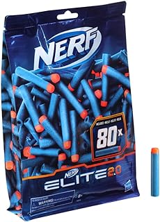 Nerf Elite 2.0 80-Dart Refill Pack -- 80 Official Nerf Elite 2.0 Foam Darts -- Compatible with All Nerf Blasters That Use Elite Darts