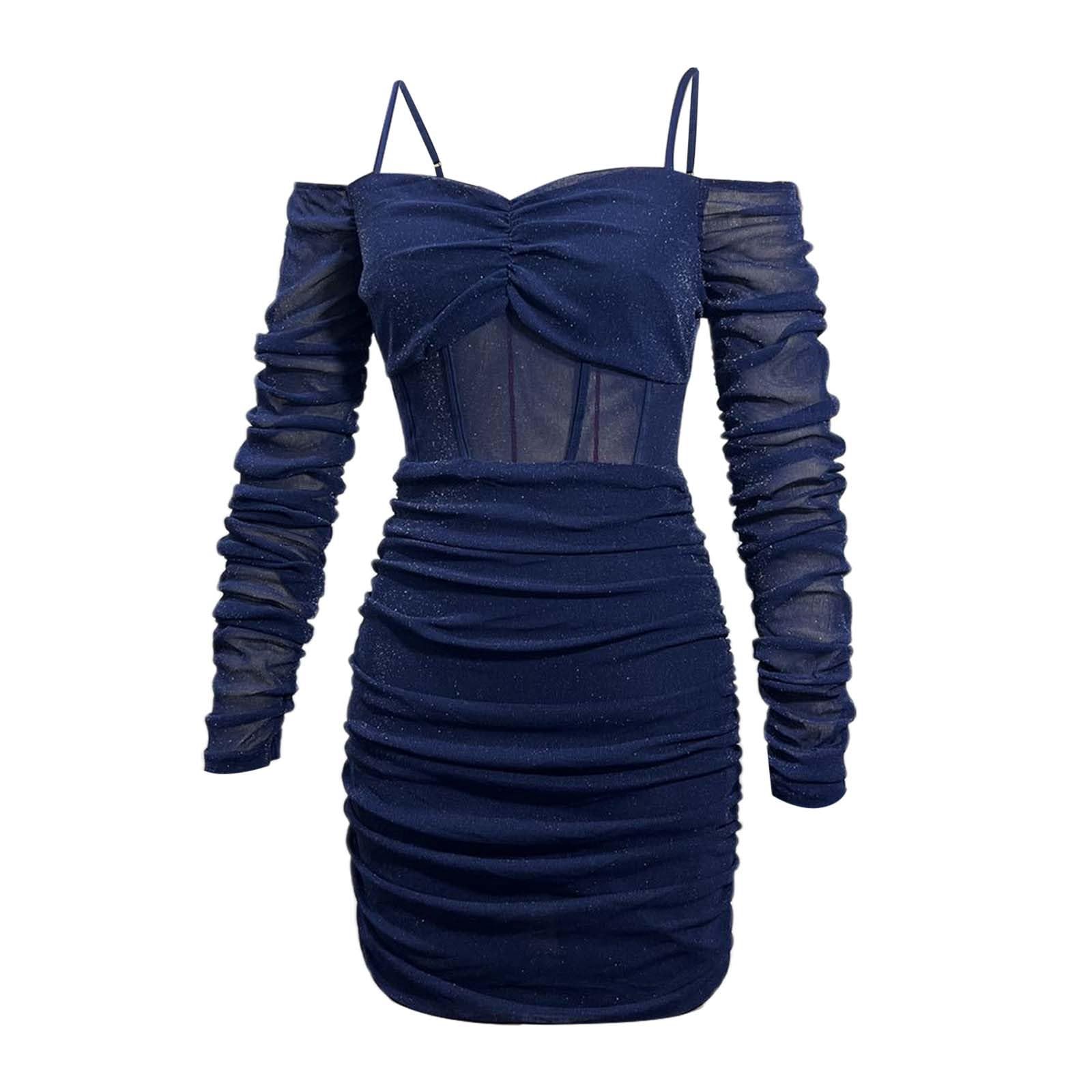 Generisch Vestidos de noche para mujer, corte ajustado, vestido de cadera para mujer, vestido de tubo