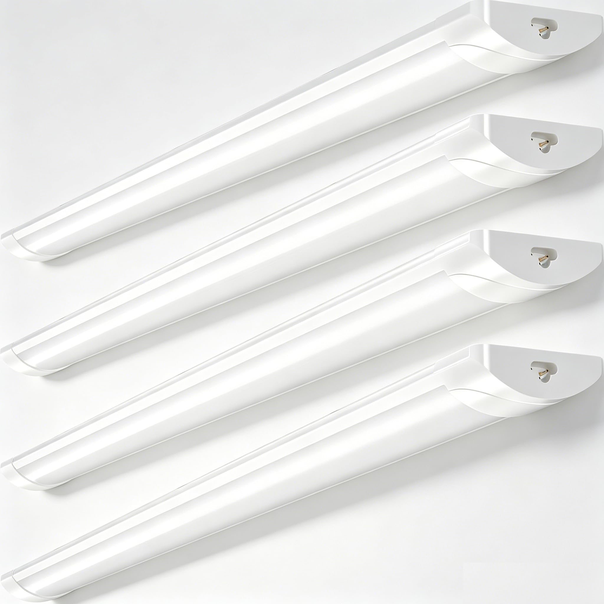 Lightasea 30W LED Batten Light 6500K Daylight, 3FT 90cm Linkable LED Garage Lighting, 3000LM Super Bright LEDs Fluorescent Lights with 20cm Power Cord for Garage Workshop Office — image 1