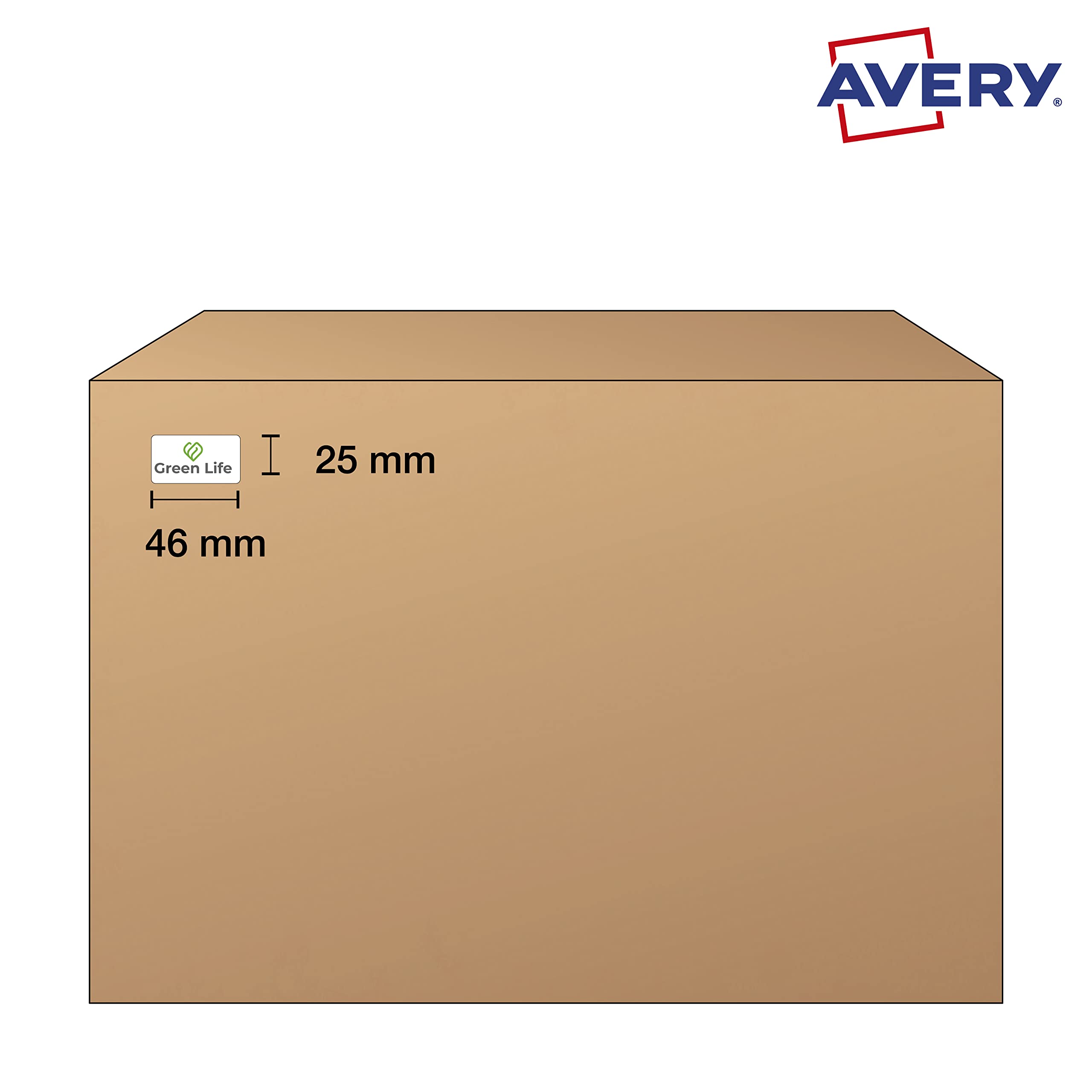 Etichette Avery 46x25mm - Carta Bianca, Adesivo Permanente, 40 Etichette/Foglio, 25 Fogli - Foto 3