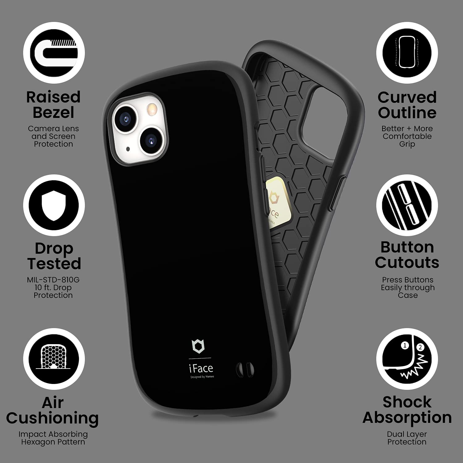 Apple iPhone 13 256GB ブラック iFaceケース付き Amazon.com: iFace First Class Designed for iPhone 13 (6.1