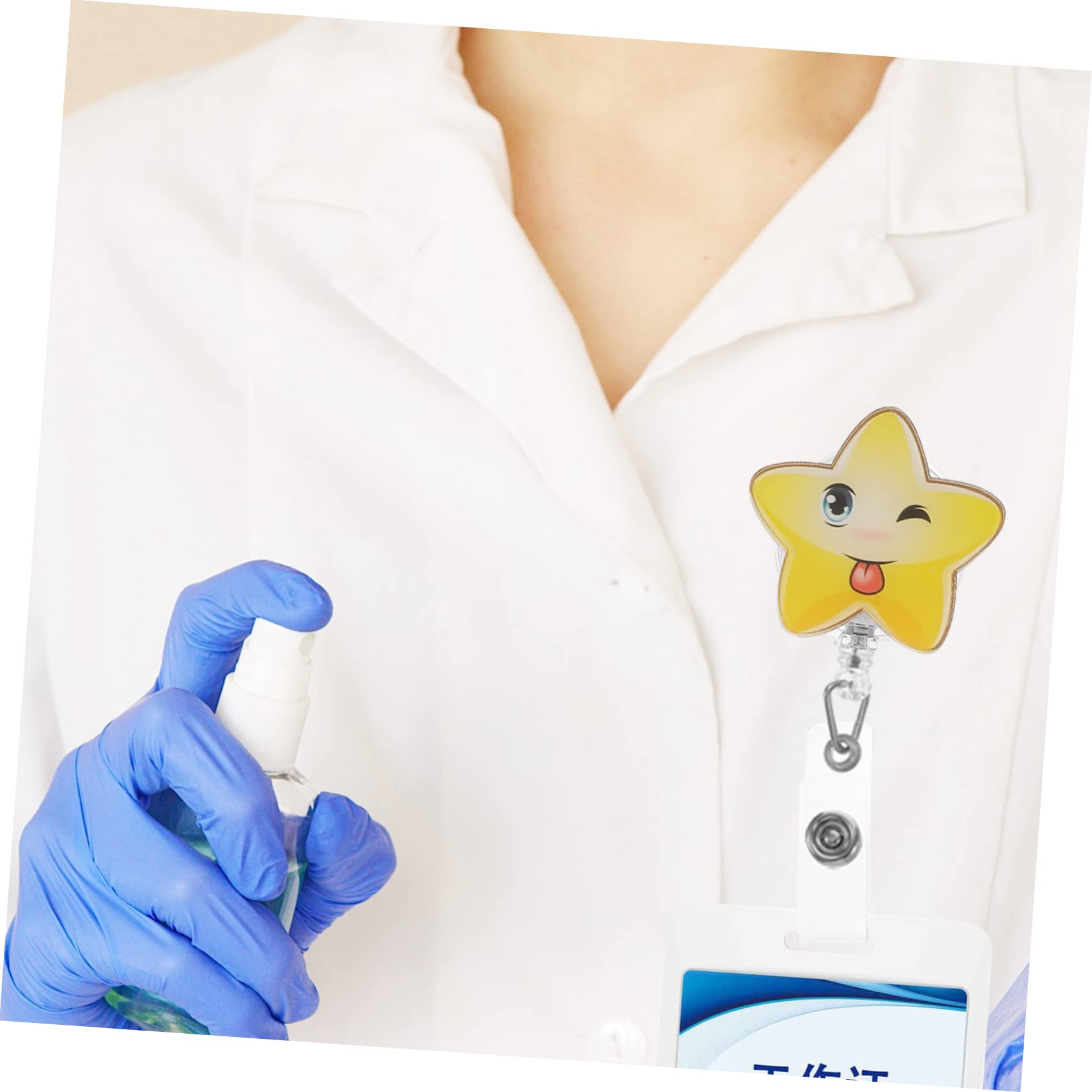 Tofficu 20pièces Porte-badges Rétractables Avec Clip De Ceinture Pour Cartes Identité Et Badges Professionnels Pratique Pour Travailleurs Industrie Hôpitaux Écoles Et Bureaux