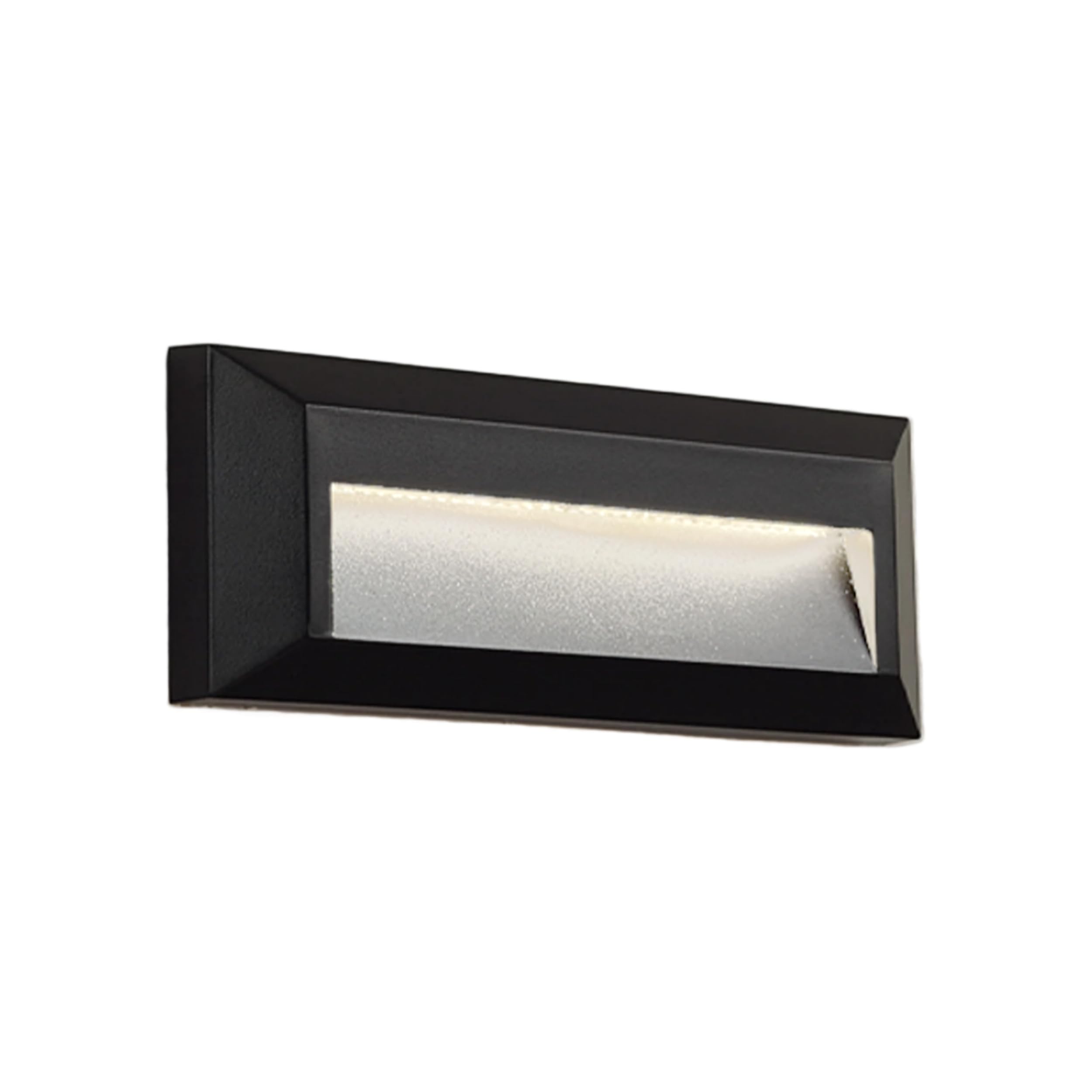 Step Stairs Deck LED Light ZONK Outdoor Rectangle Wall Mount Footlight Waterproof Stairway Brick Light Landscape Deck Lighting 120V, Black-image-22