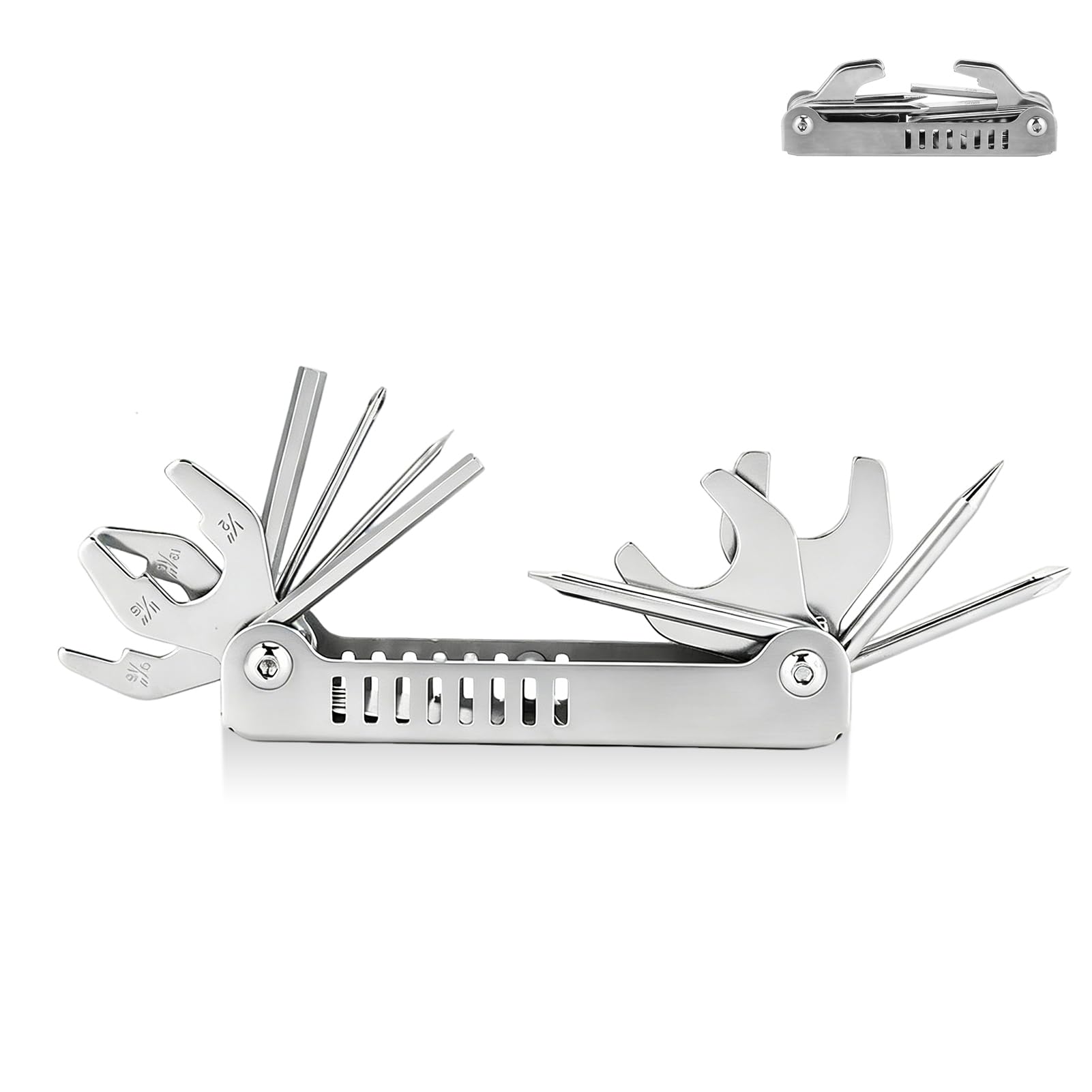 8 in 1 Scuba Save a Dive Kit, Stainless Steel Multi Tool for Repairing and Adjusting Regulators, Portable Diver Tool Kit for Scuba Gear Maintenance