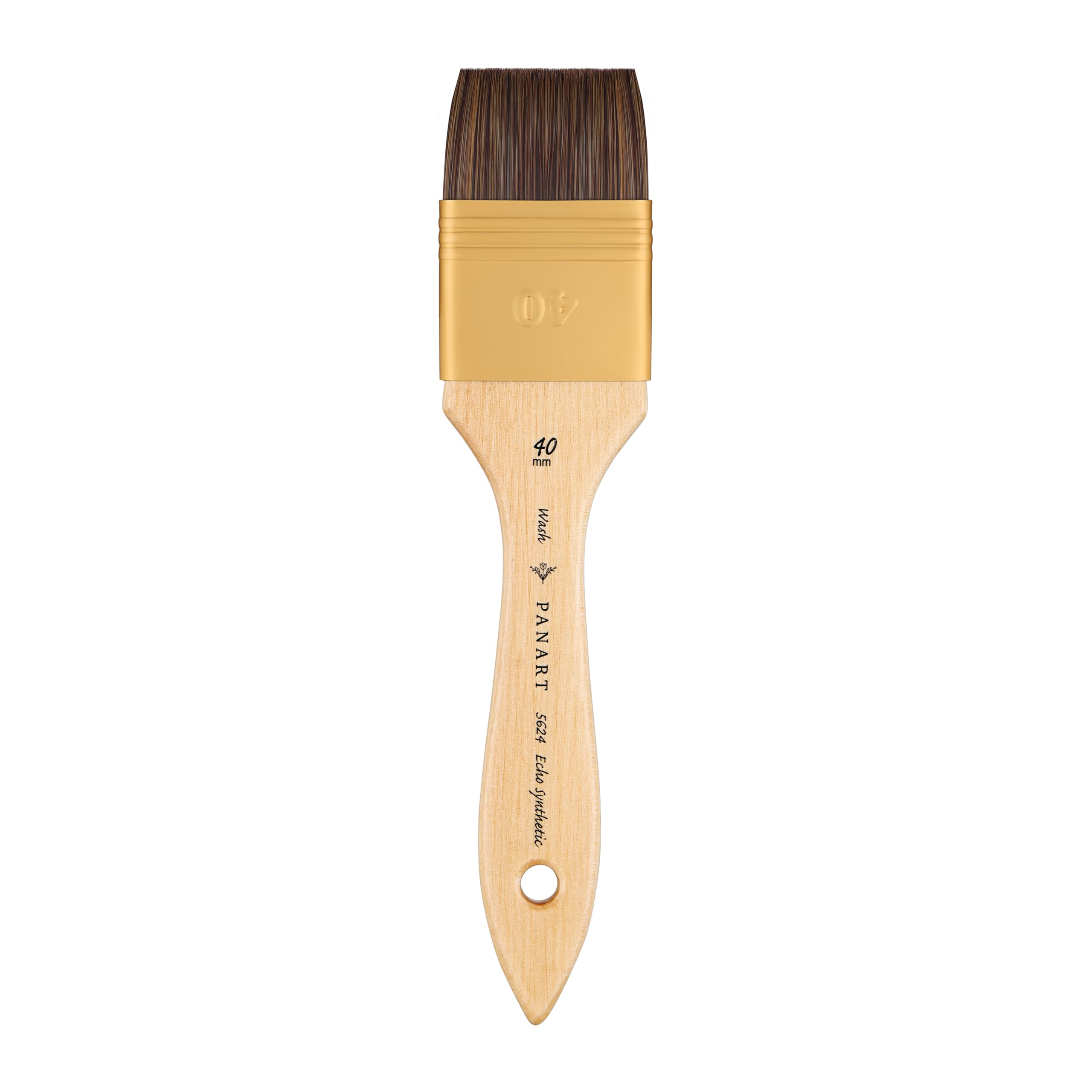 Pan Art Synthetic Fibre Wash No. 40 – Detail & Wash Brush for Acrylics – Premium Brush for Artists Paintbrush for Fine Art, Craft & Illustration – 1 Unit
