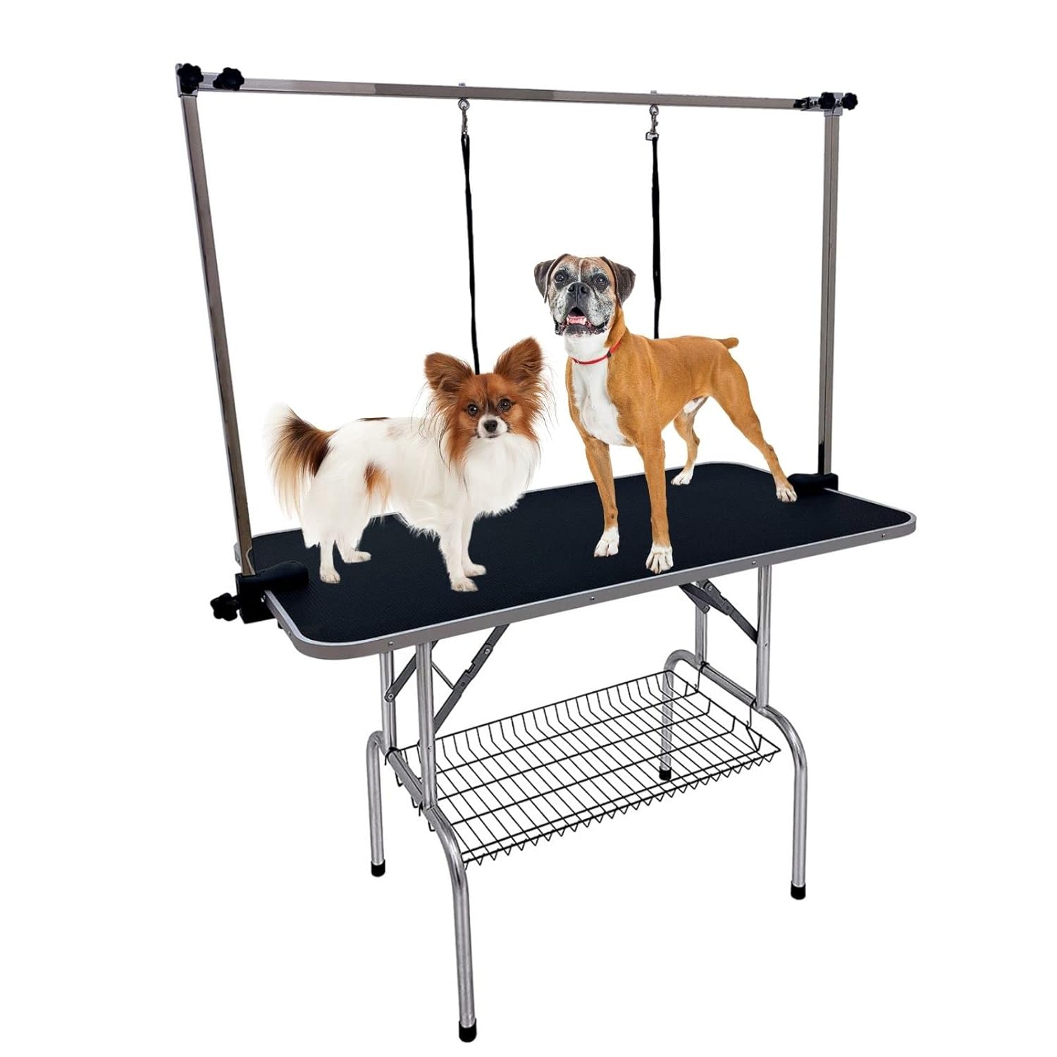 Buy Qiwey Pet Dog Grooming Table with Noose,Arms, Mesh Tray,Collapsible