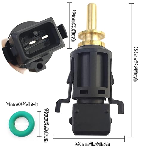 Miniatura 4 de 13621433077 Sensor de temperatura del refrigerante en manguera inferior del radiador compatible con BMW E87 E81 3er E46 E90 E91 5er E39 E60 F10