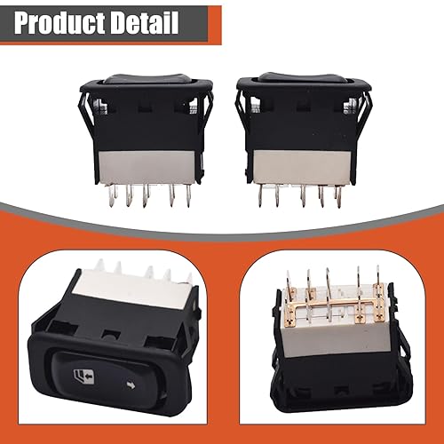 Miniatura 6 de labwork Interruptor de ventana lateral del conductor y el pasajero A0630769008 A0630769027 para Freightliner Columbia Century 2001-2011