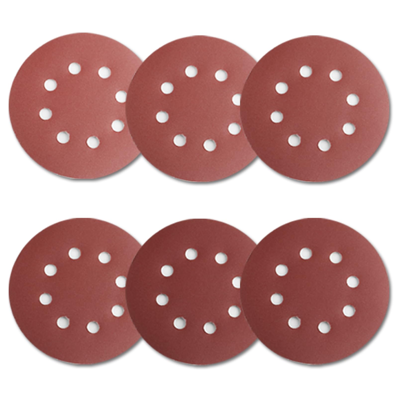 90 sztuk papieru ściernego, mocowane na rzep 40/60/80/120/180/240, krążki szlifierskie, 125 mm, rzep, 8 otworów, okrągłe, krążki szlifierskie, papier ścierny, do szlifierek mimośrodowych, drewna