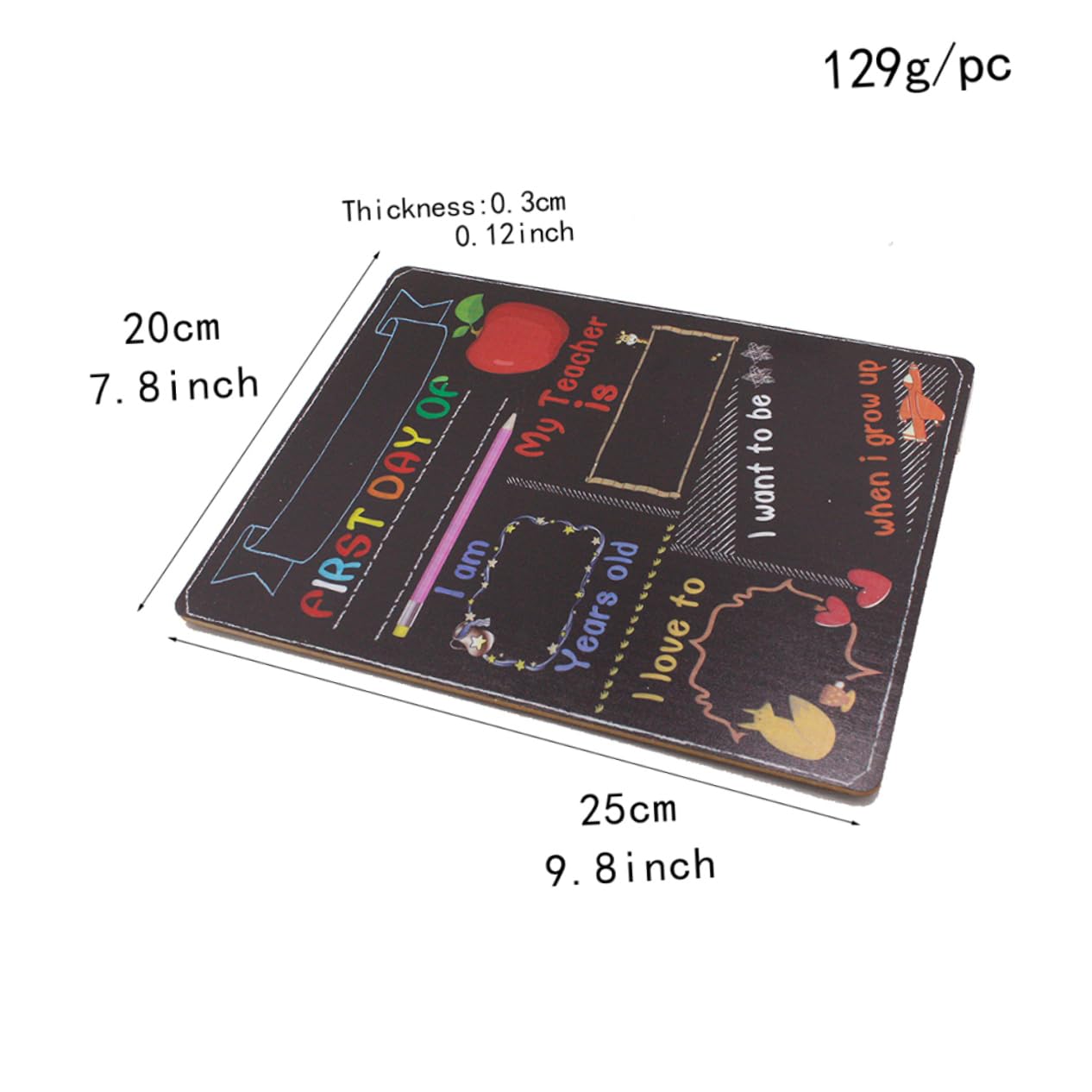 HOMSFOU 3 Set Lavagna Doppia Per Scuola Lavagna Per Foto Del Primo Scuola Decorazione Riutilizzabile Per Scolastiche E Decorazioni Per La Casa 2 Pezzi*3
