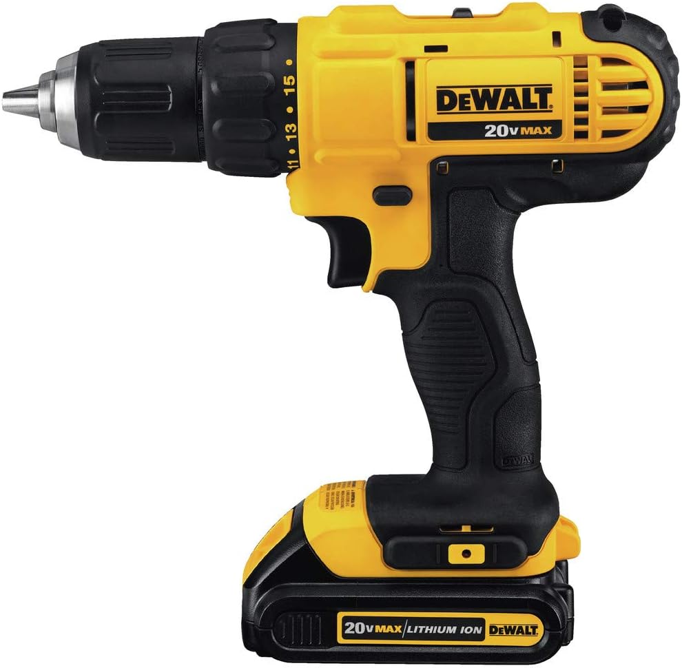 Dewalt DCD771C2R 20V MAX Cordless Lithium-Ion 1/2 in. Compact Drill Driver Kit (Renewed)