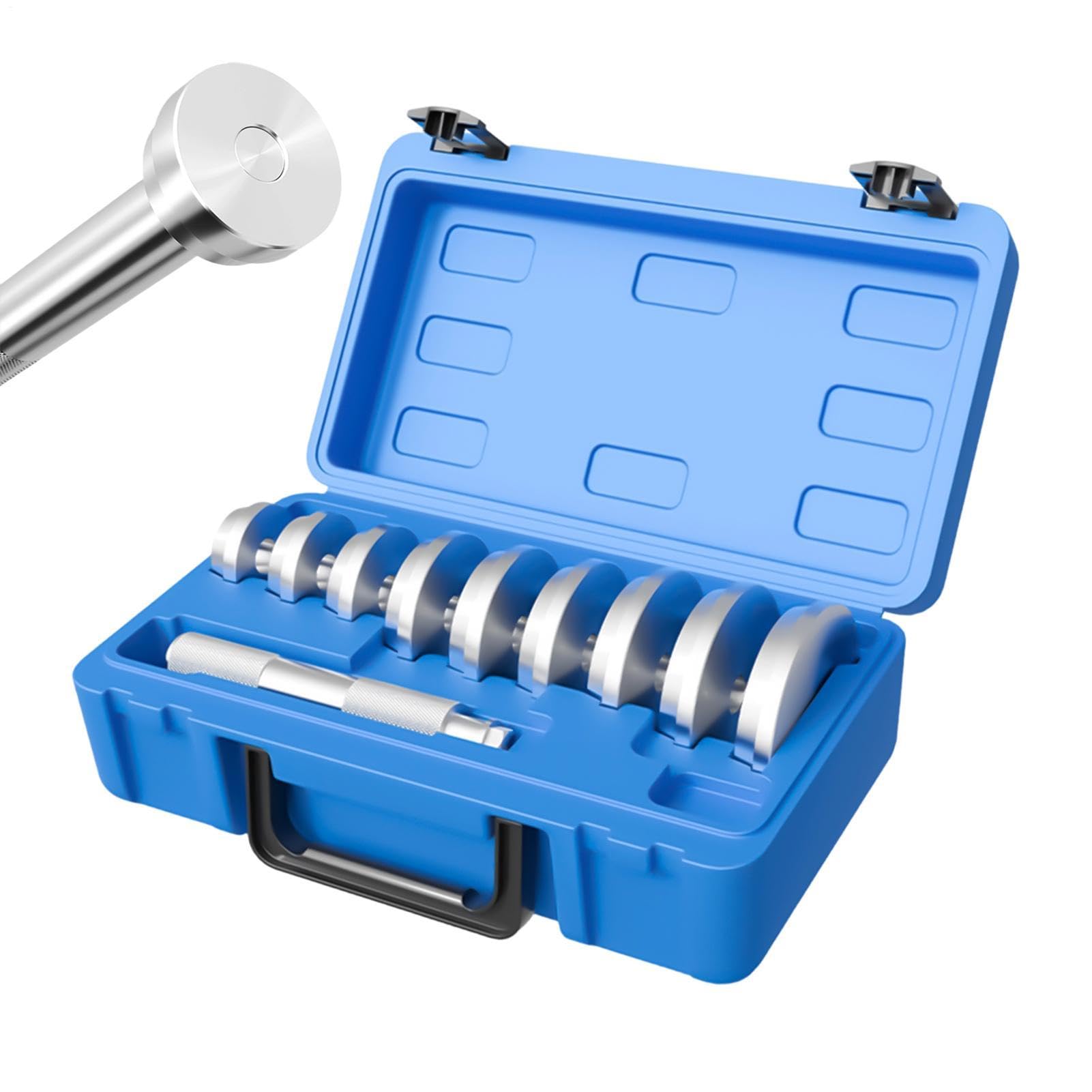 Set di attrezzi per il montaggio del cuscinetto, manico in alluminio antiscivolo portatile | Set di driver per guarnizioni del cuscinetto per tecnici, SUV, camper, berlina, camion, garage, officina di riparazione auto