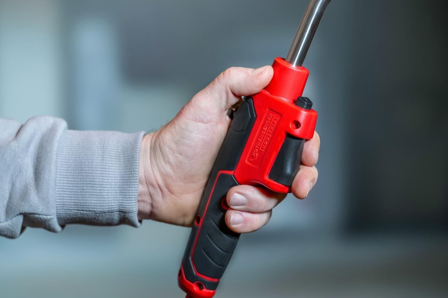 ROTHENBERGER Industrial Multibrenner Set mit 1,35 m Propan-Gasschlauch | Anschluss an Schraubgaskartusche 7/16" EU, Lötgerät zum Hart- und Weichlöten, Gas Lötkolben, Arbeitstemperatur 800°C