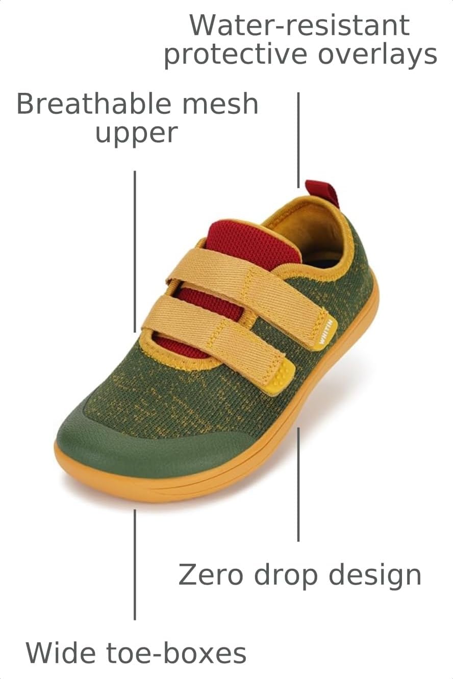  Toddler/Little Kid Wide Barefoot Shoes for Natural Growth W8K2 | Back to School, Healthy Foot Development, Flexible Ground-Feel for Casual Walking & Daily Adventures thumbnail