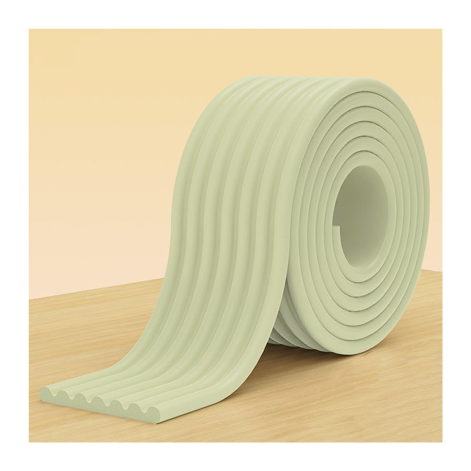 Eckenschutz, 199,9 cm Kantenschutz für Babysicherheit, Schaumstoff-Stoßstange für Möbel, Tisch, Kamin, Schränke, Schreibtisch - Klebestreifen