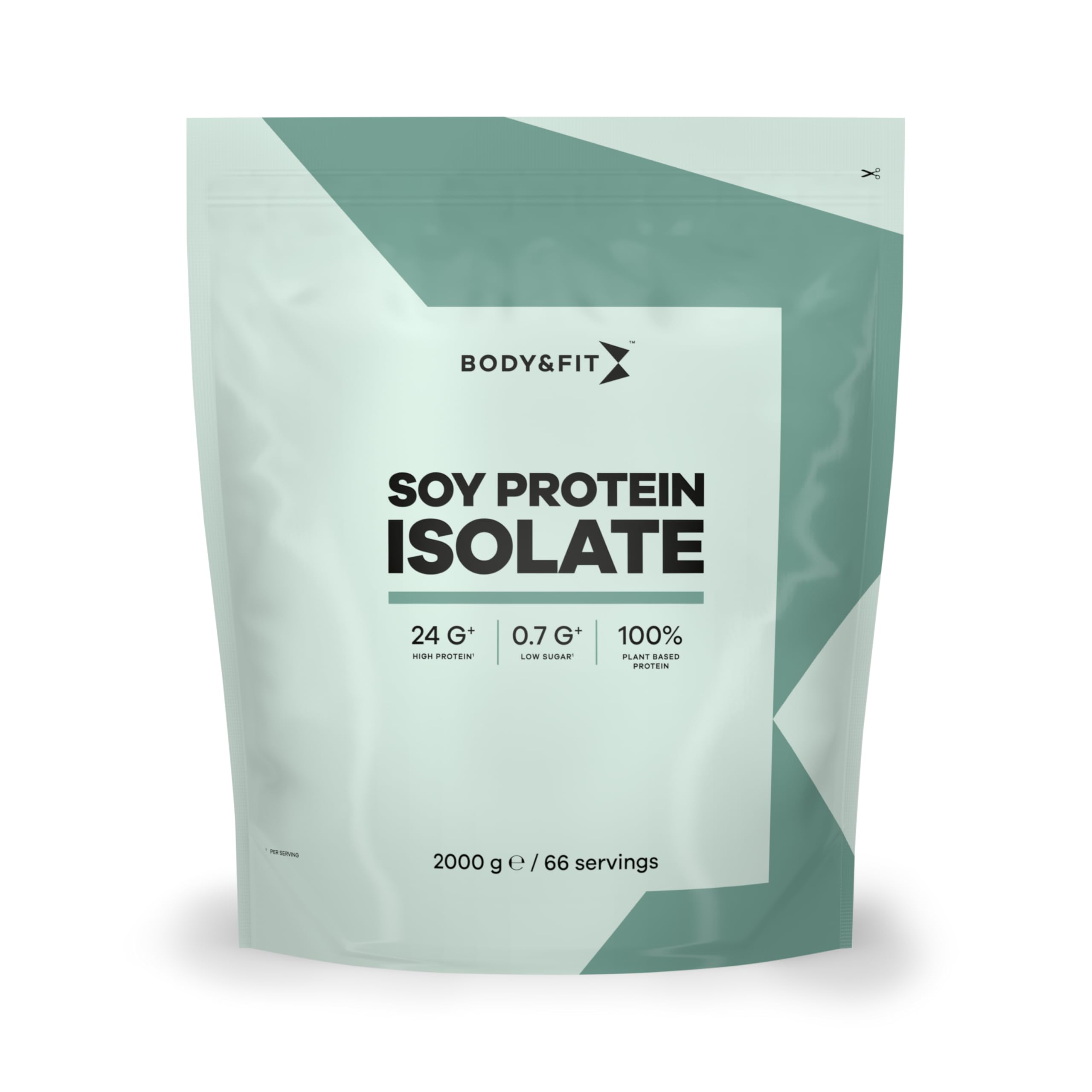 Body&Fit Soy Protein isoliert Erdbeere 2 kg (66 Smoothies)