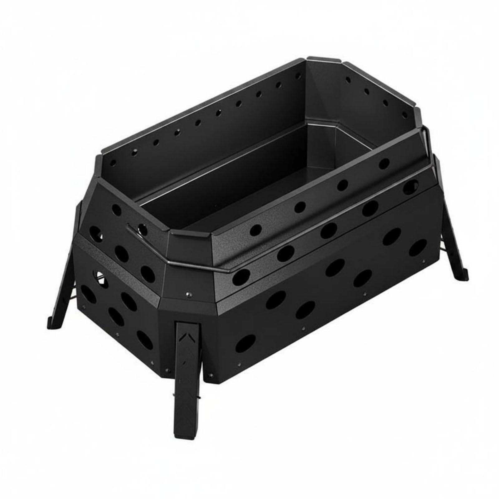 predolo Braciere Portatile da Esterno Focolare Pieghevole Stufa da Giardino in Acciaio al Carbonio con Struttura Stabile E Portabilità per Viaggi Adatto per, Moderno, Pieghevole