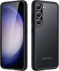 JETech Capa Fosca para Samsung Galaxy S23 5G 6,1 Polegadas, Case Protetora Fina Fosca Translúcida para Celular, Capinha Anti-Impressão Digital (Preto)