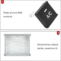 Vista 4 de Jaronx Compatible con reemplazo de botón de CA Mercedes Benz, reparación de botones de aire acondicionado de control climático para Clase C W204
