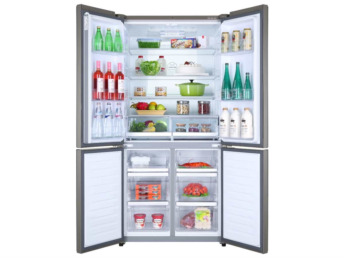 Haier HTF-610DM7, Frigorifero Cube 4 Porte, Libera installazione, ABT luce UV antibatterica