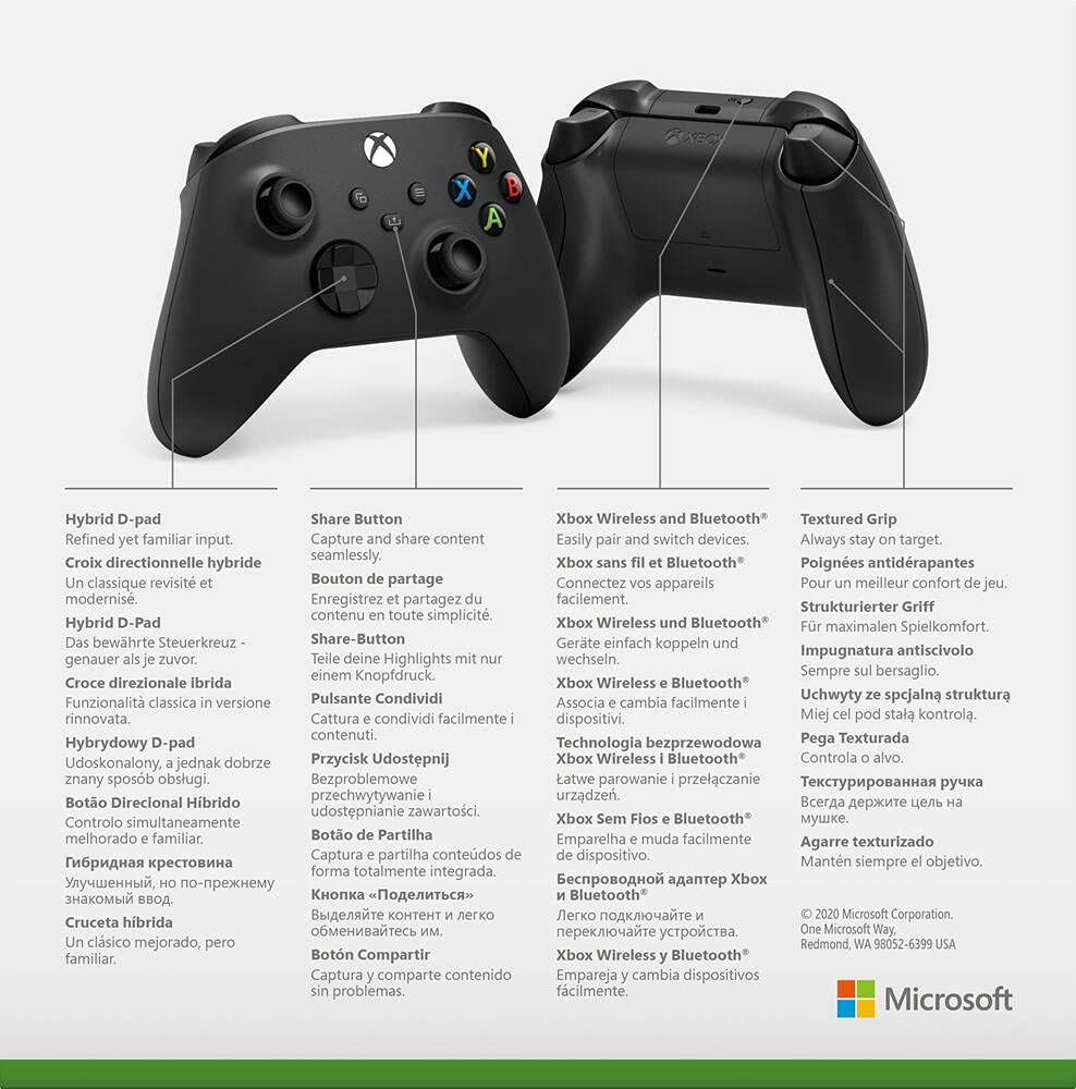 Xbox Wireless Controller - Carbon Black