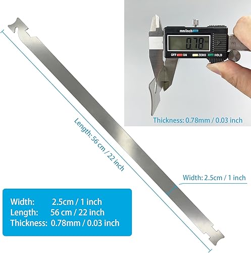 Miniatura 2 de YukiHalu Herramienta de emergencia, herramienta profesional, 22 pulgadas de longitud, delgada y delgada