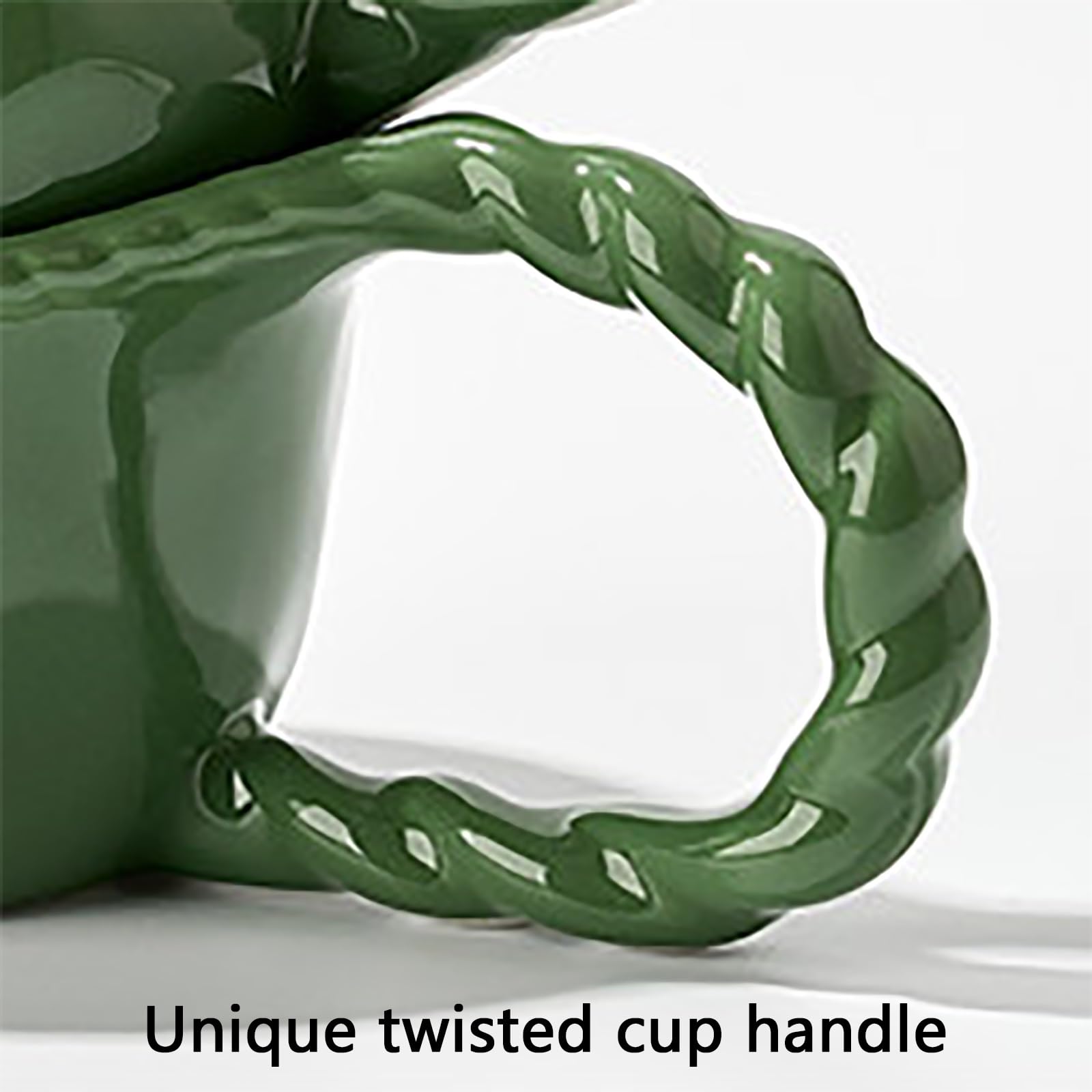 300ml / 10oz Taza Ceramica, Tazas Divertidas, Diseño con Asa Grande, Creativa y Práctica, Apta para Lavavajillas, Ideal para La Oficina, El Hogar o como Regalo(Pink)
