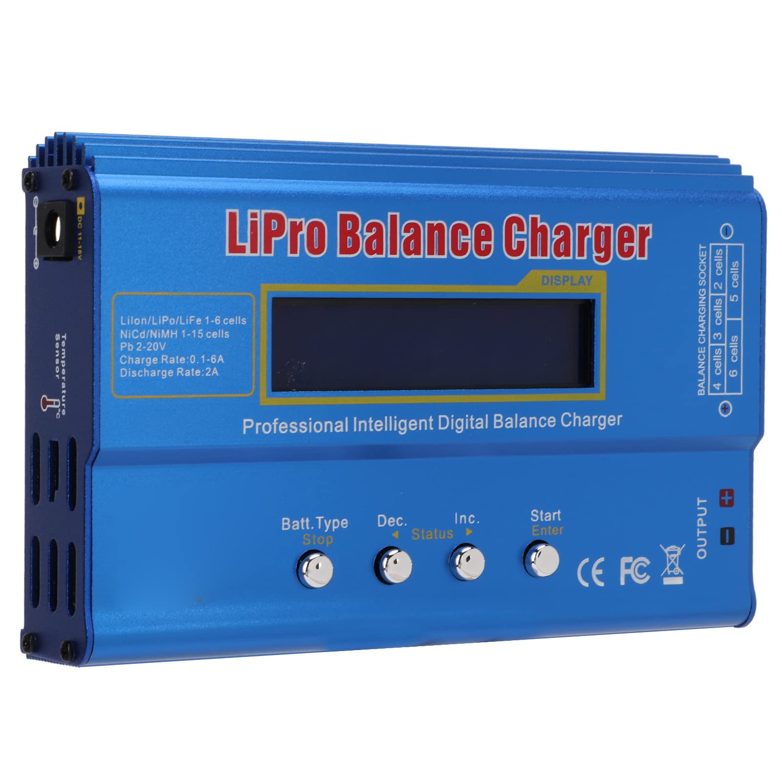 Chargeur D'équilibre Multifonctionnel en Alliage D'aluminium, Mini Chargeur 80W pour Hélicoptère RC