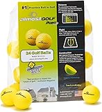 AG AlmostGolf Balls - (24 Pack, Yellow) - Almost Golf Balls Foam Golf Training Aids for Indoor Or Yard Practice - Includes 24 AlmostGolf Balls