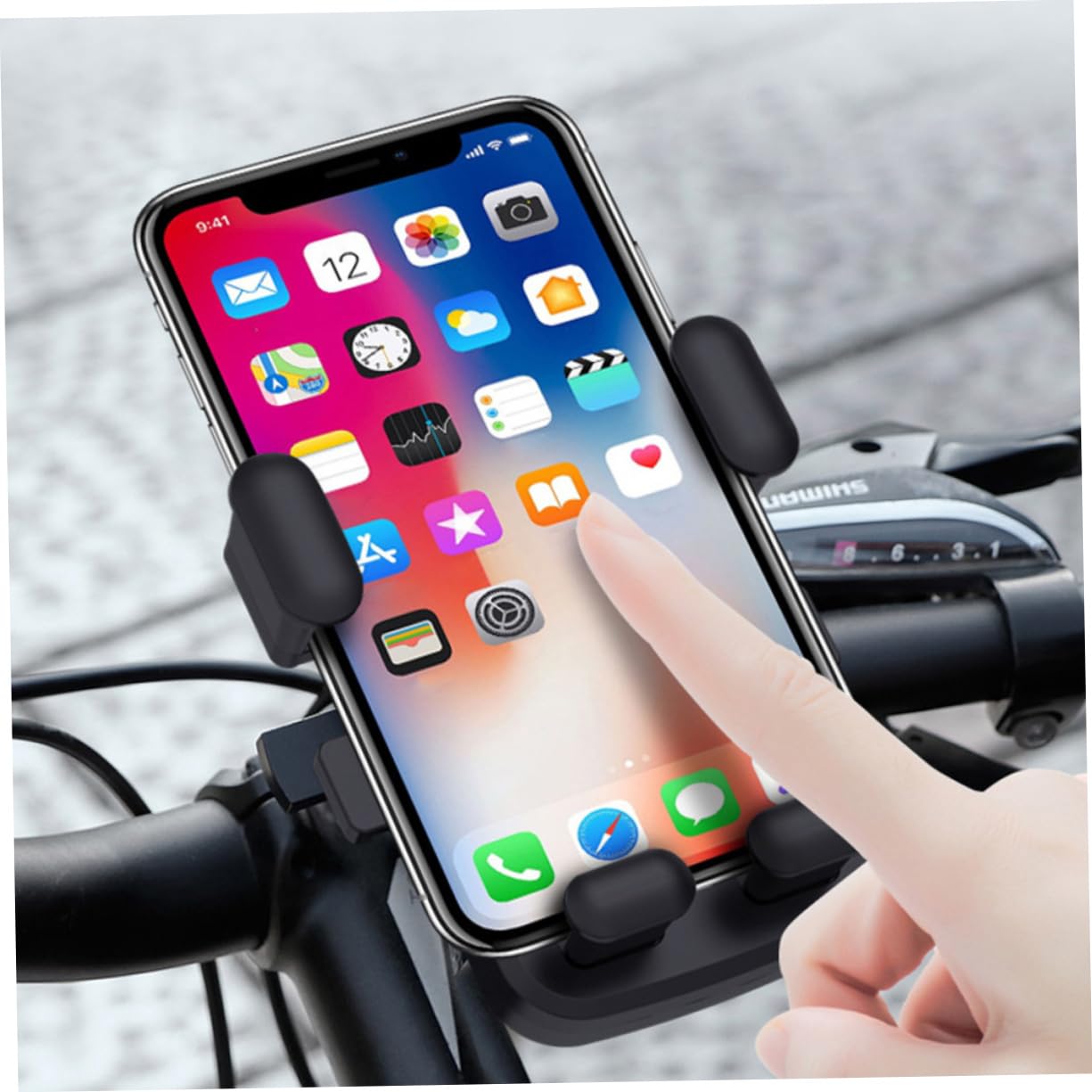 Gatuida 3pezzi Supporto Smartphone Per Bicicletta e Porta Telefono Rotante e Installazione Facile Per Bici Ed Elettriche Compatibile Con Vari Modelli