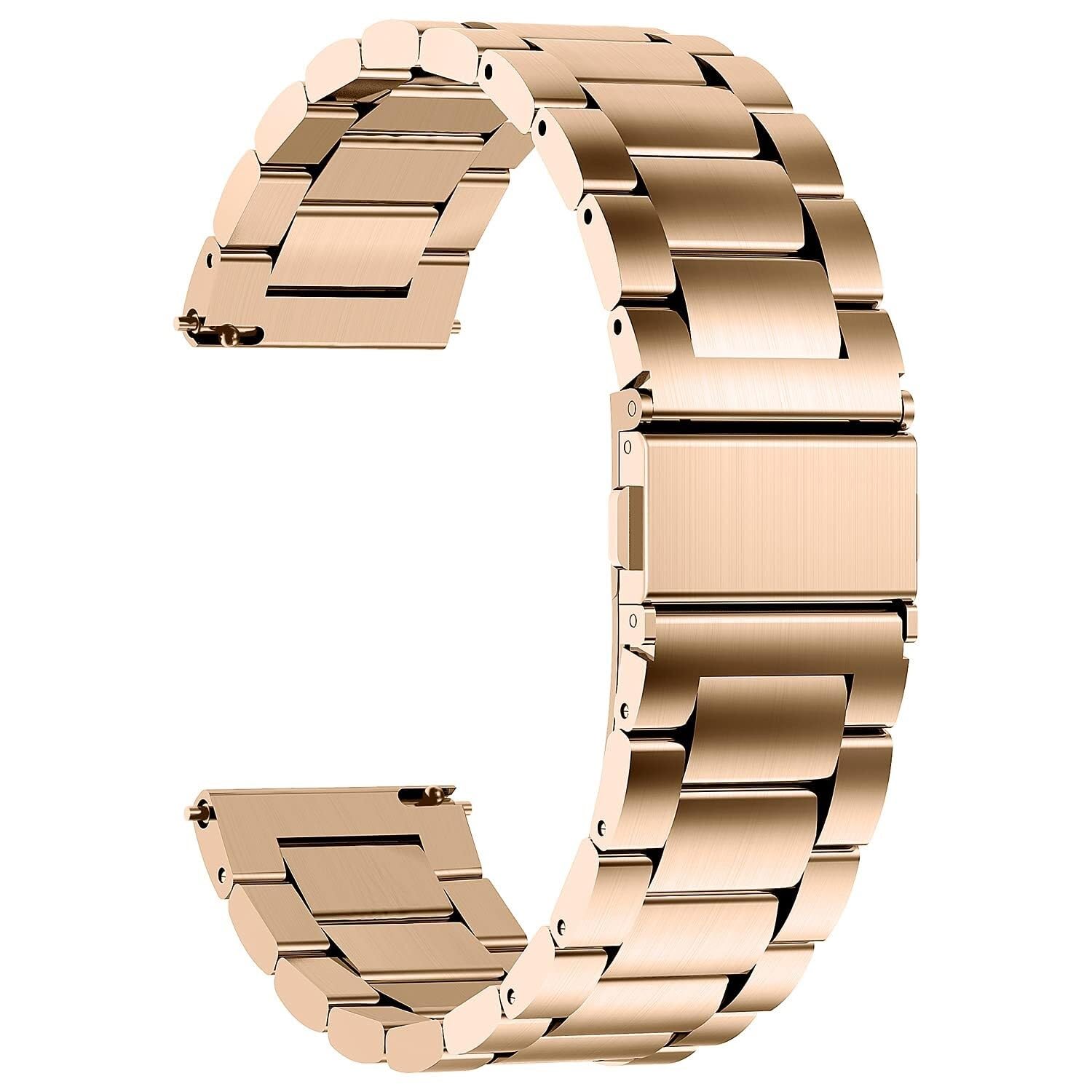Pulsera con correa de reloj con eslabones de acero inoxidable antícaídas 8