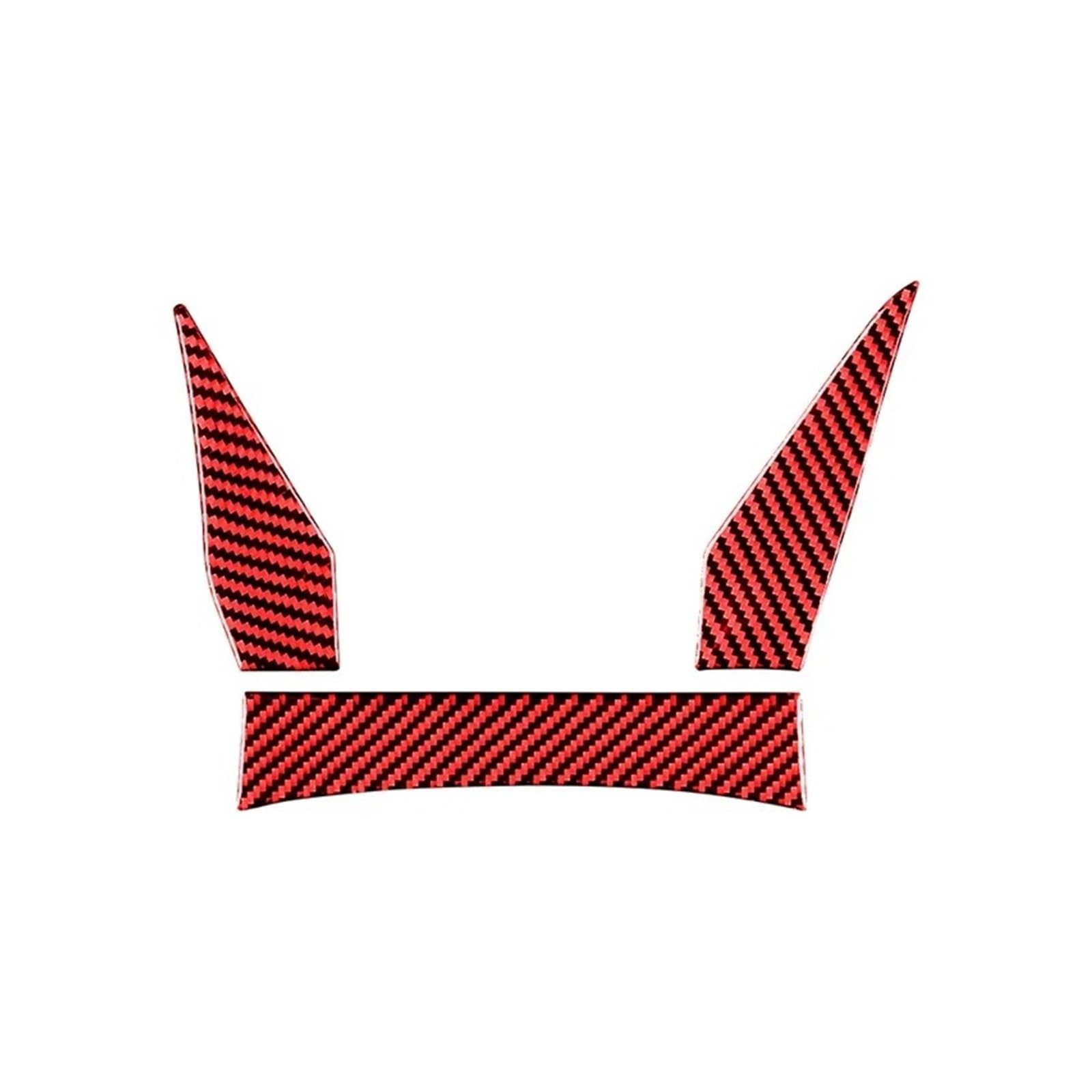 Car Interior Moulding Trim for BMW Z4 Series G28 G29 2019-2023 Carbon Fiber Interior Car Speedometer Surround Decoration Trim Cover Stickers Interior Accessories(Red Carbon Fibre)