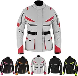 Jaqueta feminina de motociclista de motociclista à prova d'água Cordura jaqueta motocicleta CE Armour colete de motocross para meninas