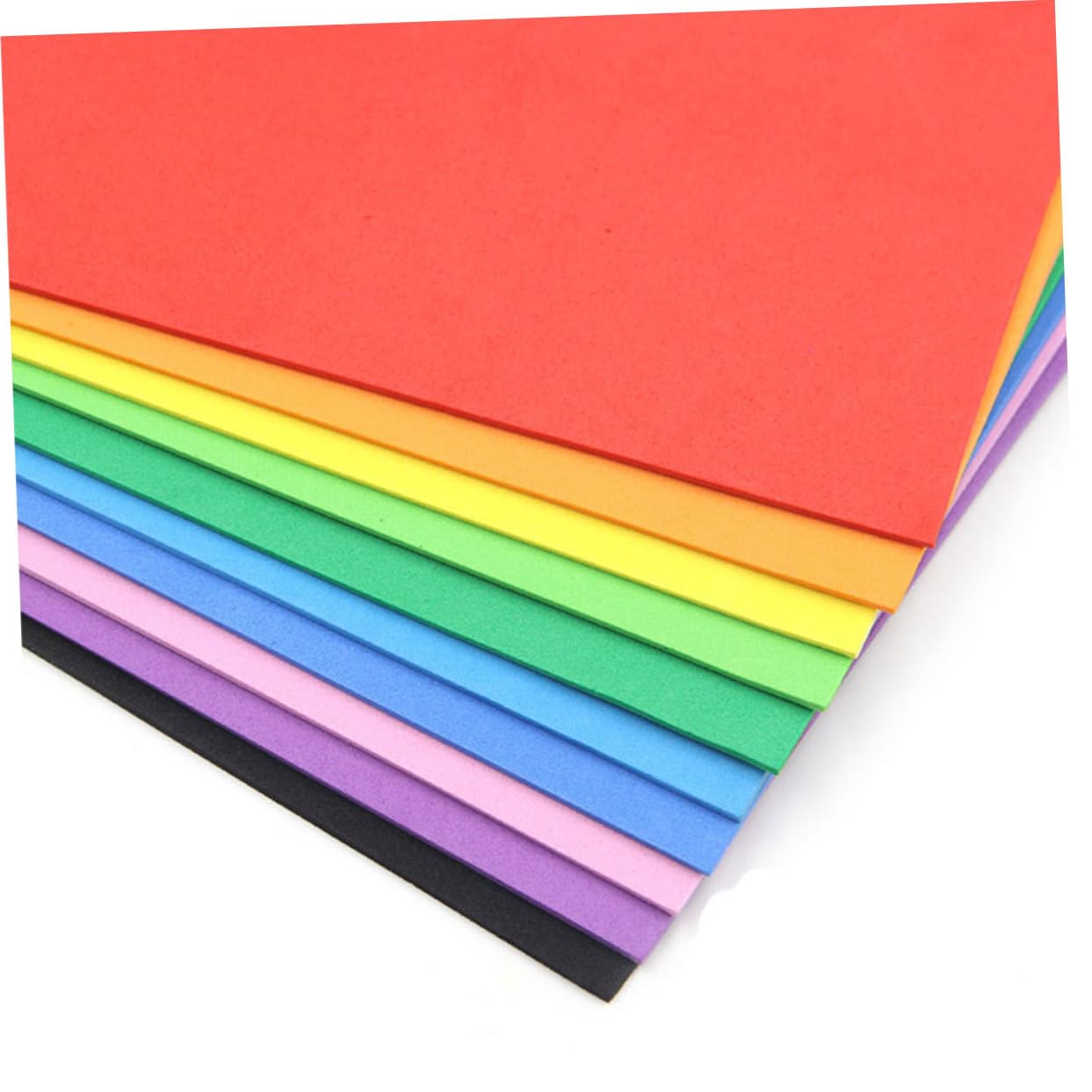 80pezzi Carta Eva Colorata per Scrapbooking e Fai Te Fogli Flessibili Non Adesivi per Creazioni Artistiche Colorate