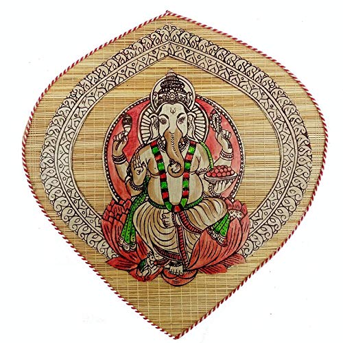 Folks Handcrafts Lord Ganesha Bamboo Wall Mount