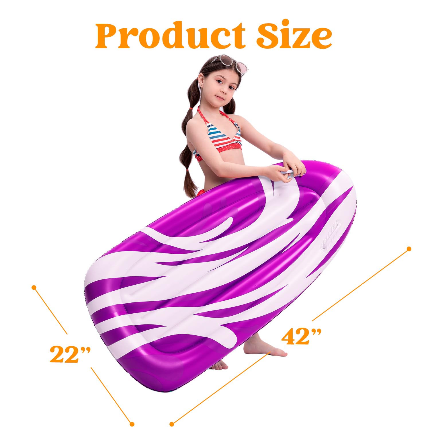 JOYIN 2 Pack aufblasbare Bodyboards für Wasserrutschen, Schwimmen aufblasbare Pool Schwimmer für Kinder, Wasser-Boards Schwimmen Lernen, Sommer Wasser Spaß Spielzeug für Kinder