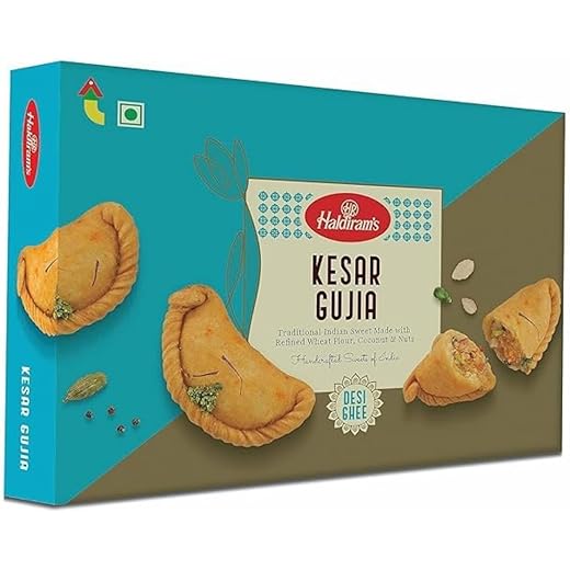 Haldirams Kesar Gujia Sweet 400g