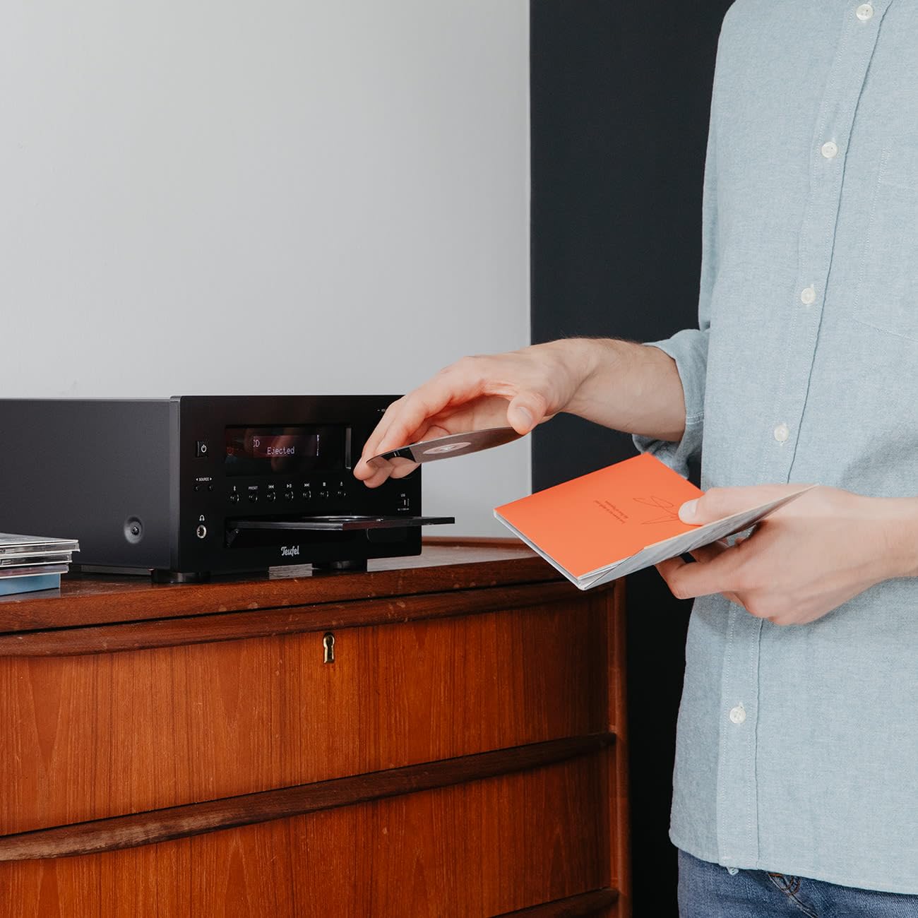 Teufel Ultima 20 KOMBO 2 Chaîne HiFi Stéréo Compacte CD Bluetooth USB Radio Numérique Dab+ FM Bass Reflex Noir
