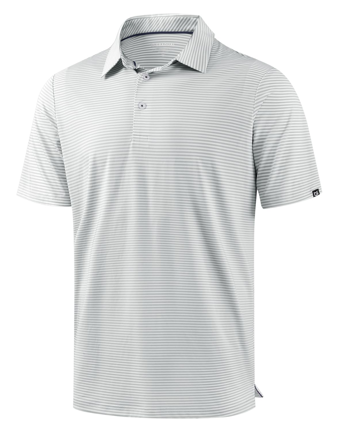 G Gradual Mens Golf Shirt Dry Fit Moisture Wicking Performance Short Sleeve Striped Polo Shirts for Men Dressy Casual — view 17