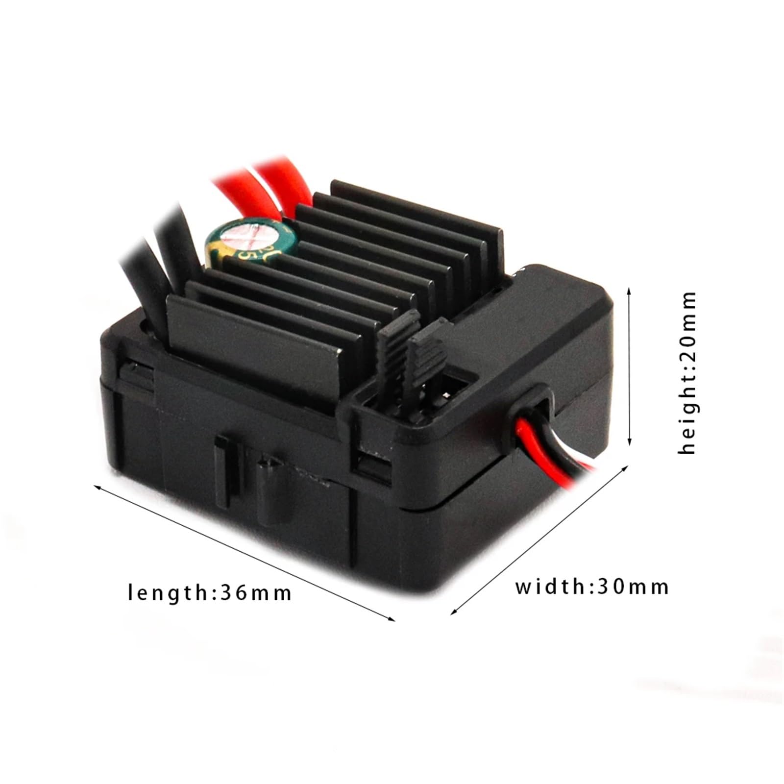 Per Rock 1/10 Spazzolato ESC 60A Impermeabile Regolatore Di Velocità Elettrico Touring Cars Per Buggy Camion Crawler RC Parti Automobili Accessori Veicolo ESC RC