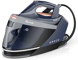 Sundu Estação De Vapor Profissional Com Base De Cerâmica, Ferro De Passar A Vapor De 1800 W Para Roupas Com Tanque De Água Removível De 1,5 L, Trava De Ferro Para Fácil Transporte, Desligamento Auto