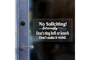 8-Piece No Soliciting Window Sticker