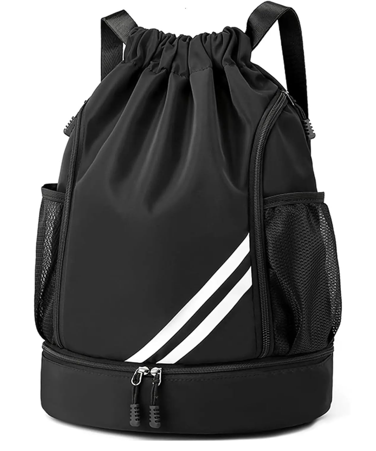 alaska Sports Drawstring Backpack - Drawstring Gym Bag, Swim Bag, Basketball Bag with Shoes Compartment and Wet Proof Pocket for Women & Men.-picture-29
