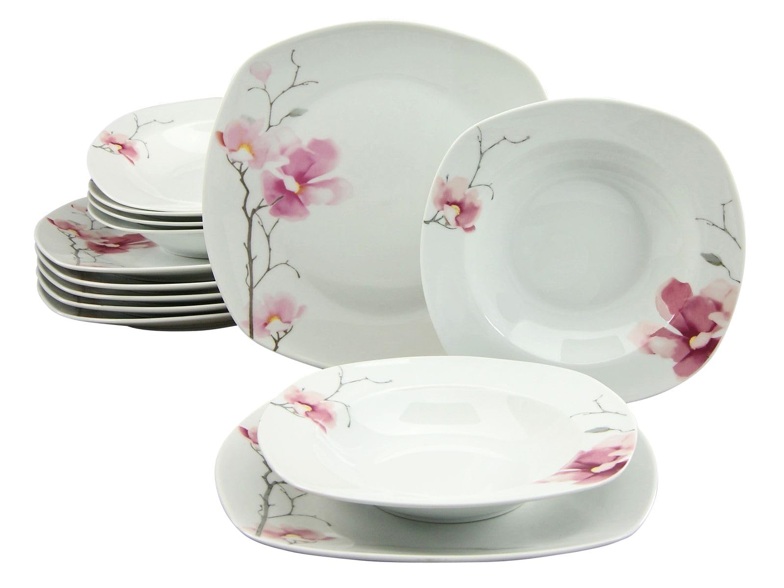 CreaTable 20194" seria Amelie Aiko porcelanowy zestaw zastawy stołowej, wielokolorowe